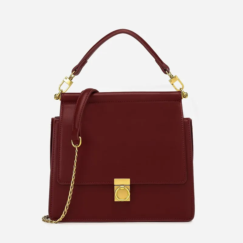 Christmas Gift Fashion Women Handbags Design Chain Shoulder Bags Luxury Pu Leather Crossbody Messenger Bag Chic Lock Small Flap Lady Purse 2021